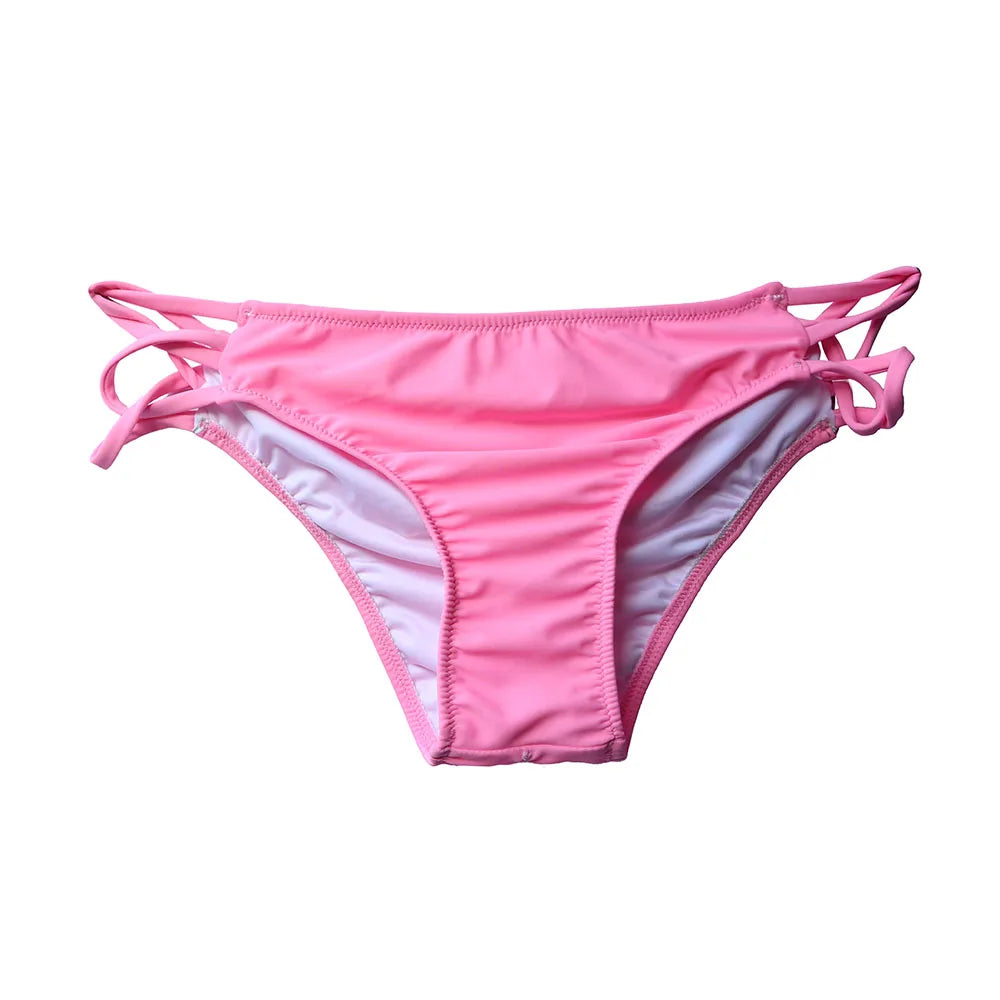 Wholesale Womens Bikinis Bottom Sexy Swimsuit Vintage Swimwear Brazilian Biquini Bathing Suit  Maillot De Bain Femme Plus Size