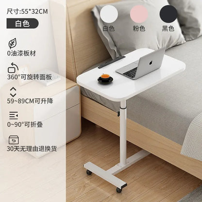 Simple notebook computer desk, computer desk on bed, mobile floor lift bedside table