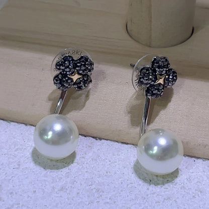 2026 New Trend Fine Jewelry Set Original Charm Luxury Lucky Grass Crystal Fashion Necklace Ring Earrings Romantic Gift for Women