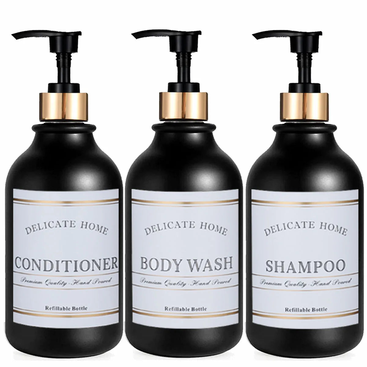 Soap Dispenser with Pump and Labels Dish Soap Dispenser for Kitchen Sink Countertop Decoration Refill Hand Wash Bottle