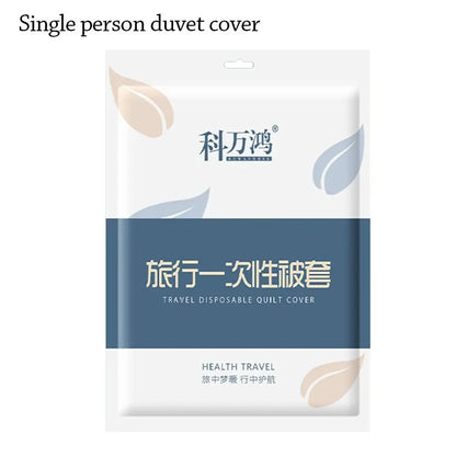 3 / 4-Piece Disposable Bed Sheet Dirty Proof Bedding Set Duvet Cover Pillowcase Thickened Non-Woven Isolation Sheets Travel