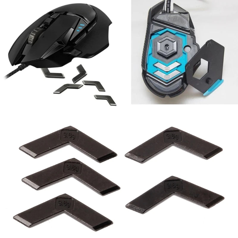 Gaming Mouse Weight Blocks Counter Weight Weighting Block for G502 Hero RGB Gaming Mouse 5Pcs/Pack