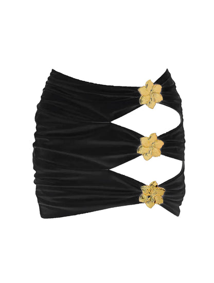 Sexy Starfish Bikini Set With Skirt Women Two-Pieces Swimsuit 2025 New High Fork Skirt Set Biquini Swimwear For Girl Clothing
