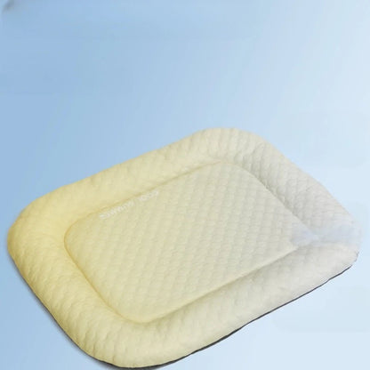 Pet Cooling Mat Portable Foldable Dog Bed Solid Color Breathable Pet Sleeping Pad for Outdoor Travel Home Use