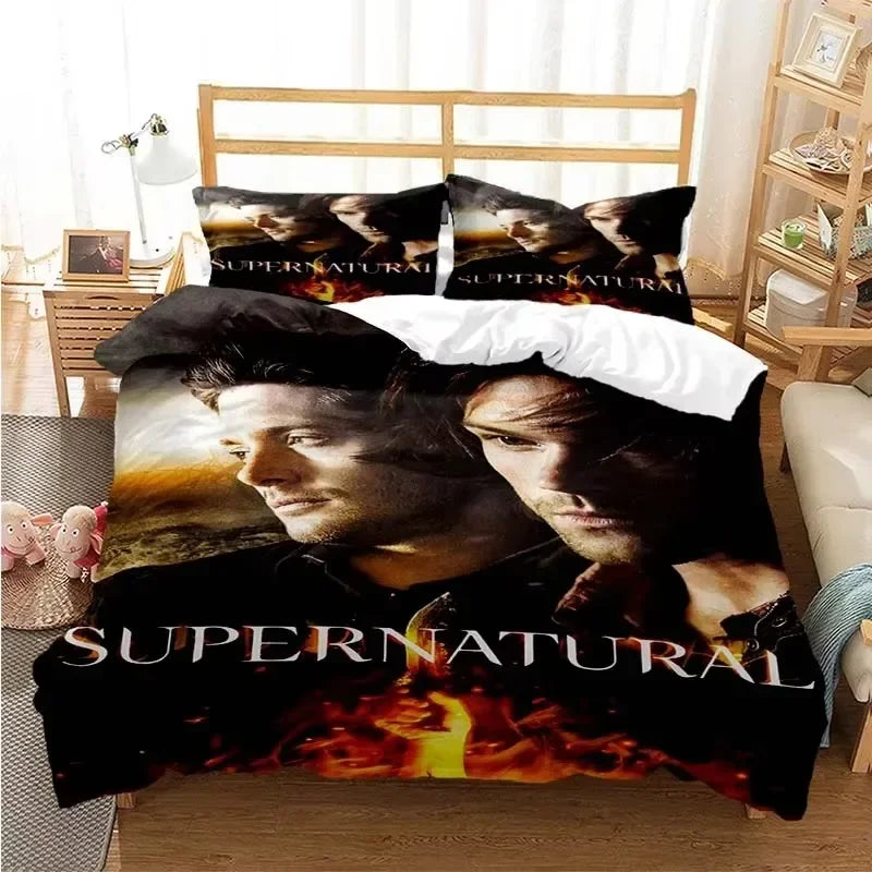 Supernatural 3D Printed Duvet Cover Set Twin Full Queen King Size Bedding Set Bed Linens Comforter Bedding Sets
