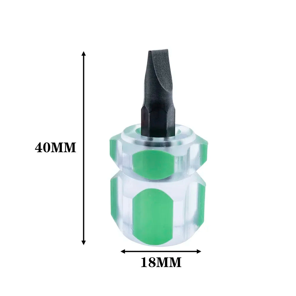 Screwdriver Kit Mini Small Portable Radish Head Screw Driver Transparent Handle Precision Car Repair Tools Accessories Set