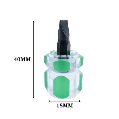 Screwdriver Kit Mini Small Portable Radish Head Screw Driver Transparent Handle Precision Car Repair Tools Accessories Set