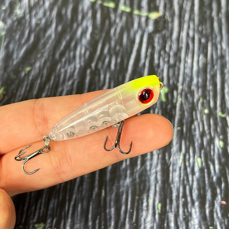 1pcs 45mm 3g Sinking Pencil Fishing Lures Mini Popper Walking Dog Artificial Hard Bait Pesca Wobbler Swimbait Tackle Accessories