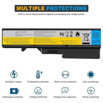 Laptop Battery for Lenovo G460 G465 G470 G475 G560 G570 B470 B570 IdeaPad V360 V370 V470 Z465 Z475 Z560 Z570 L08S6Y21 L09C6Y02