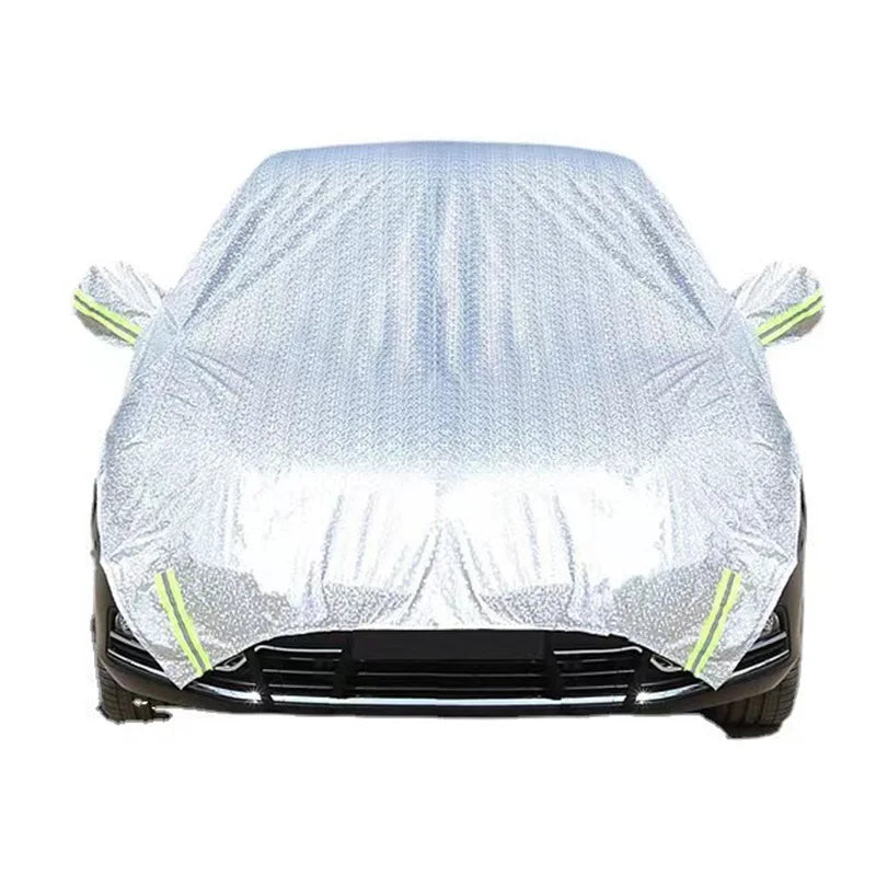 Half Car Body Cover All Weather Rainproof Cover For Winter Waterproof Dustproof UV Resistant Snowproof Sedan Car Cover