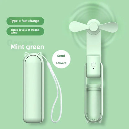 Portable Mini Fan, USB Rechargeable,speed Adjustable, Foldable Handheld Fan, Suitable for Women, student, Travel, Outdoor Use