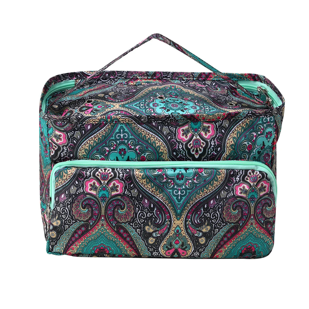 QZLKNIT Hot Sale Yarn Storage Bag with Dandel Waterproof Sewing Accessories Storage Bags Square Knitting Tote Bag Christmas Gift
