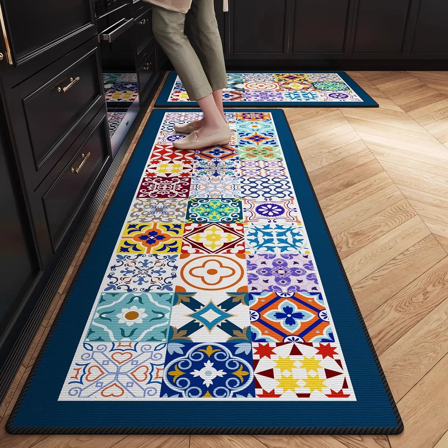 Kitchen Floor Mat Home Decor Rug American-style Carpet Wear-resistant Area Rugs Kitchen Foot Mats 주방바닥매트 Alfombra Cocina