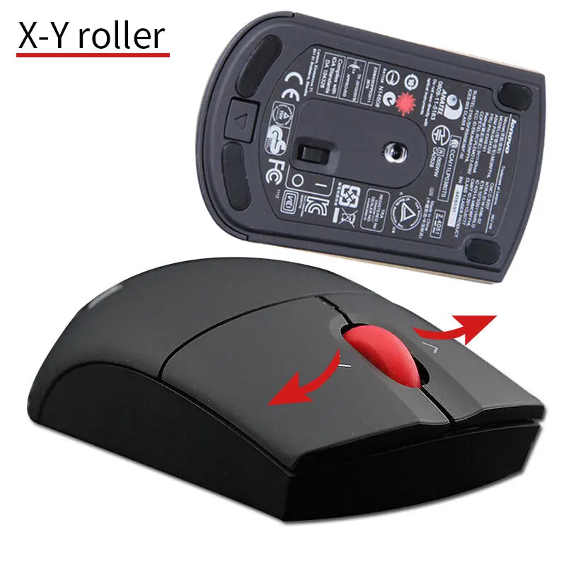 Wireless Mouse Lenovo ThinkPad Wireless Laser Mouse Office Mouse Black