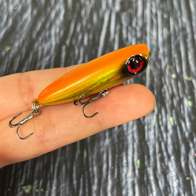 1pcs 45mm 3g Sinking Pencil Fishing Lures Mini Popper Walking Dog Artificial Hard Bait Pesca Wobbler Swimbait Tackle Accessories