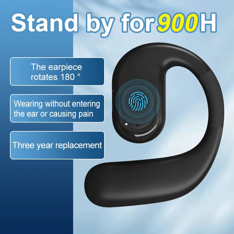Open Ear Wireless Earbuds Noise Reduction 5.4 Wireless Headphones