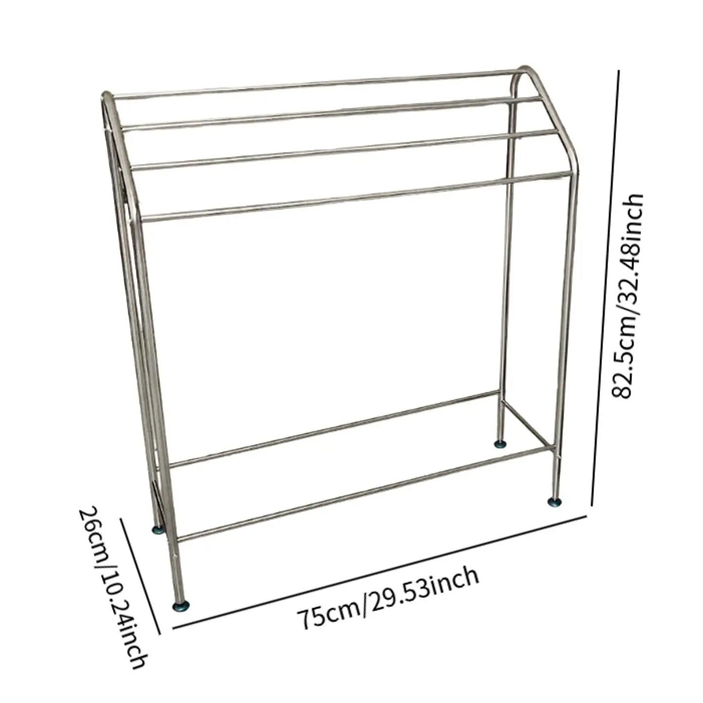 Floor Towel Rack Multifunctional Bathroom Storage Shelf Sturdy Blanket Display Rack for Hotel Closet Laundry Room Home Household