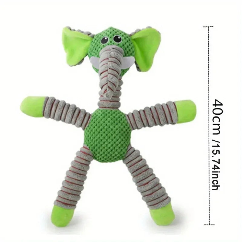 Plush Dog Toy Cute Stuffed Animal Toy for Small Medium Dogs Teething Chew Toy for Puppy Interactive Playmate Reduces Anxiety