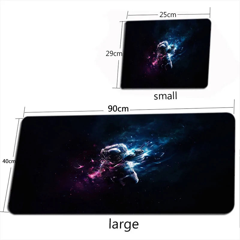 Space Astronaut Mouse Pad New Large Computer Office Game Table Mats XXL Rubber Anti-slip Gaming Keyboard Mousepad Long Desk Pads