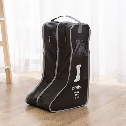 Shoes Storage Bags Cover Long Riding Rain Boots Dustproof Organizer Portable Travel Zipper Pouch Accessories Supplies Item