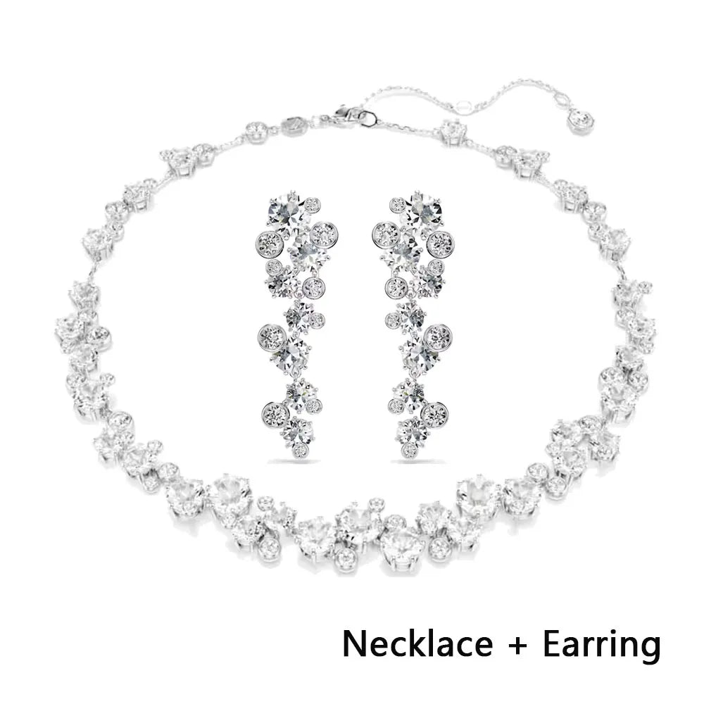 2026 High Quality Shiny Luxury Brand Fine Jewelry Sets Exquisite Fine Fashion Party Gifts for Women New Christmas Ornaments