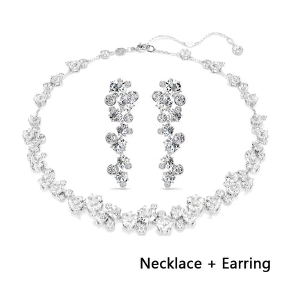 2026 High Quality Shiny Luxury Brand Fine Jewelry Sets Exquisite Fine Fashion Party Gifts for Women New Christmas Ornaments