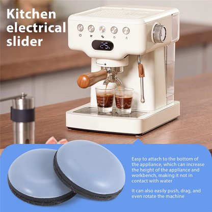 10Pcs Kitchen Appliance Sliders for Counter, Adhesive Sliding Tray Compatible with Most Coffee Makers, Air Fryers