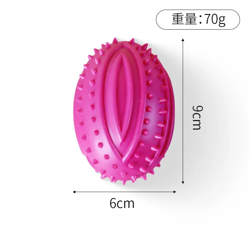 TPR Pet Puppy Toys Rubber Sound Barbells Barbed Dumbbells Dog Grinding Toys Flexible Bite Resistance Clean Teeth Pet Supplies