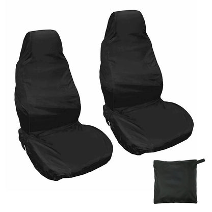 2PCS Car Seat Cover Universal Car Seat Protectors Waterproof Car Front Seat Covers Heavy Duty Foldable Polyester Car Seat Cover