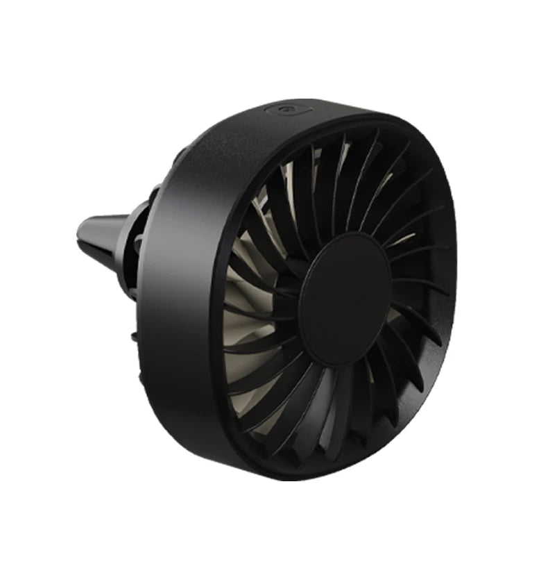 Portable Mini Car Fan Fast Cooling Car Air Outlet Electric USB Fan with Colorful Light Fan 3 Speed Adjustable Auto Accessories