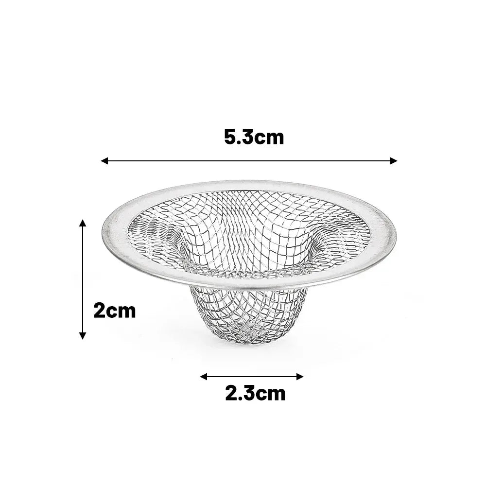 Kitchen Sink Stainless Steel Filter Sewer Mesh Strainers Disposable Sink Filter Mesh Bags Bathroom Floor Drain Hair Waste Filter