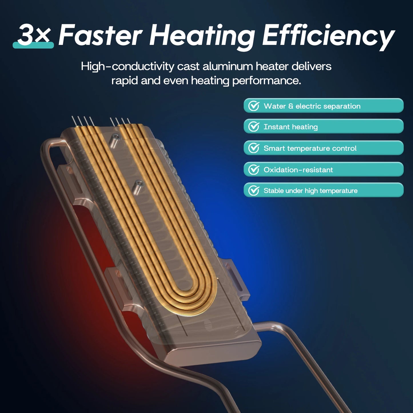 220V Electric Tankless Instant Water Heater Wall Mounted LED Display 5500W Geyser chauffe eau Under Sink Bathroom Kitchen Shower
