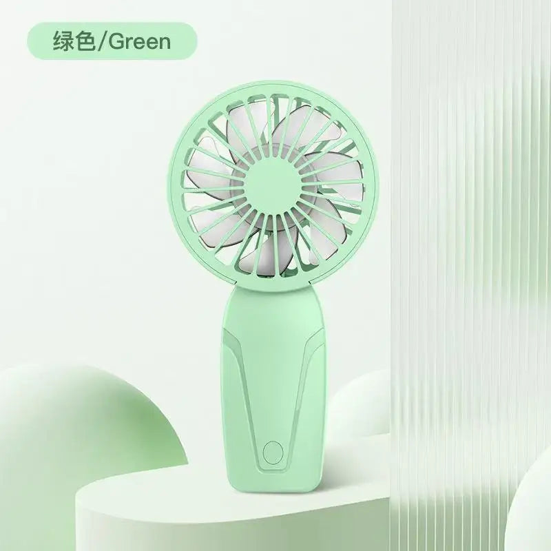Portable Handheld Small Fan ABS Lightweight Cute Appearance USB Rechargeable Mini Fan For On Go Cooling Portable Mini Pocket Fan