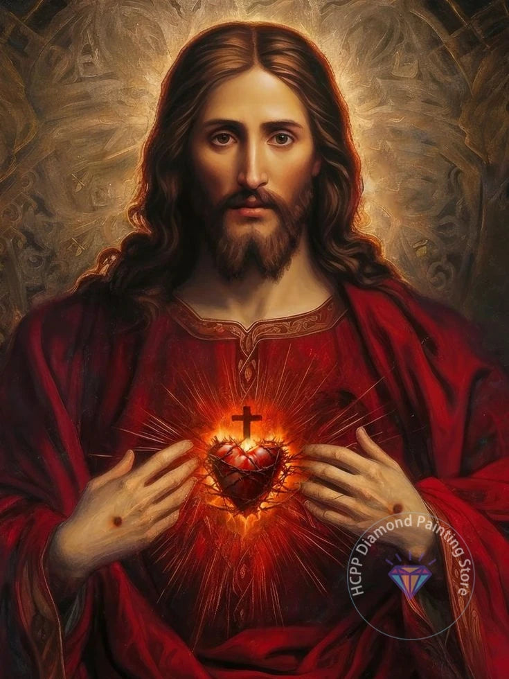 Jesus Christ Cross Diamond Painting Kit 5D DIY Diamond Embroidery Cross Stitch Handmade Art Gift Crafts Home Decor Gift