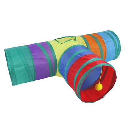 Cat Tunnel Pet Supplies Cat S T Pass Play Tunnel Foldable Cat Tunnel Cat Toy Breathable Drill Barrel for Indoor loud paper