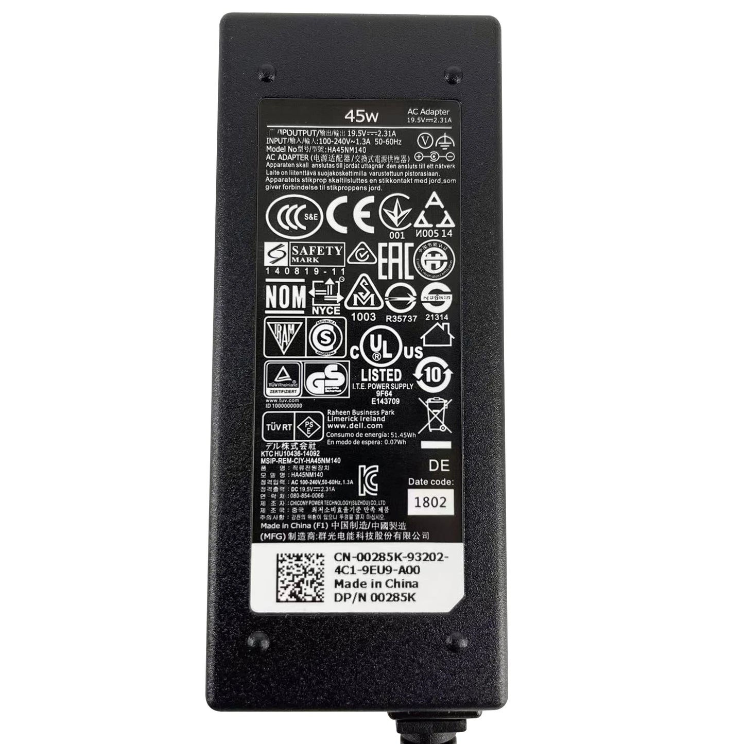 19.5V 2.31A 45W Laptop Ac Power Adapter Charger For Dell Xps 12 13 13R 13Z 14 13-L321X 13-6928Slv 13-4040Slv Factory Direct