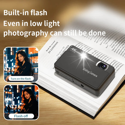 Lenovo 64MP 4K Digital Camera with 16X Zoom Autofocus Vlogging Camera for Students YouTube Video Portable Travel WiFi