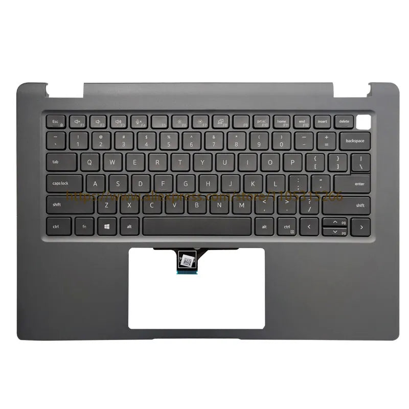 New For Dell Latitude 3440 3450 E3440 E3450 Palmrest with Backlit Keyboard 0R2DCD R2DCD (Black) 14”