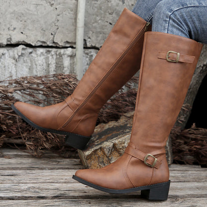 Women Boots Winter Fashion Knee High Boots Women High Quality Comfort Long Boots Outdoor Fashion Sexy Shoes Women Botas De Mujer