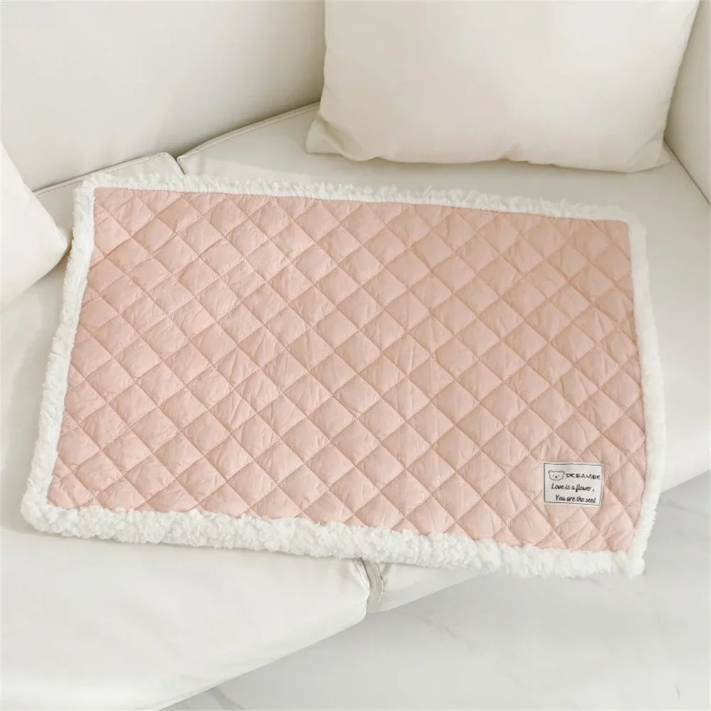 Double-sided Pet Mat All Seasons Dog Bed Mattress Soft Fleece Keep Warm Small Dogs Sofa Cushion Cat Sleeping Pad Pets Blanket