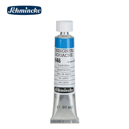 Germany Schmincke Designer Gouache Paint Tube 20ml Opaque Gouache Paint Professional Artist 48 Colors Drawing Art Supplies Cute