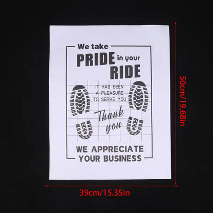 【MO】10Pcs High Quality Disposable Car Floor Mats Waterproof Anti Slip Paper Vehicle Protection Interior Car Accessories