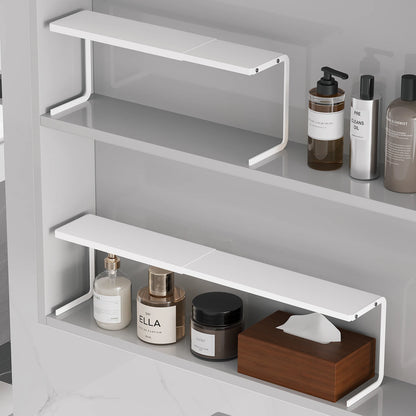 Mirror Cabinet Storage Box, Bathroom Cabinet Under-Shelf Hanging Basket Organizer, Cosmetics and Skin Care Products Bathroom Storage Rack