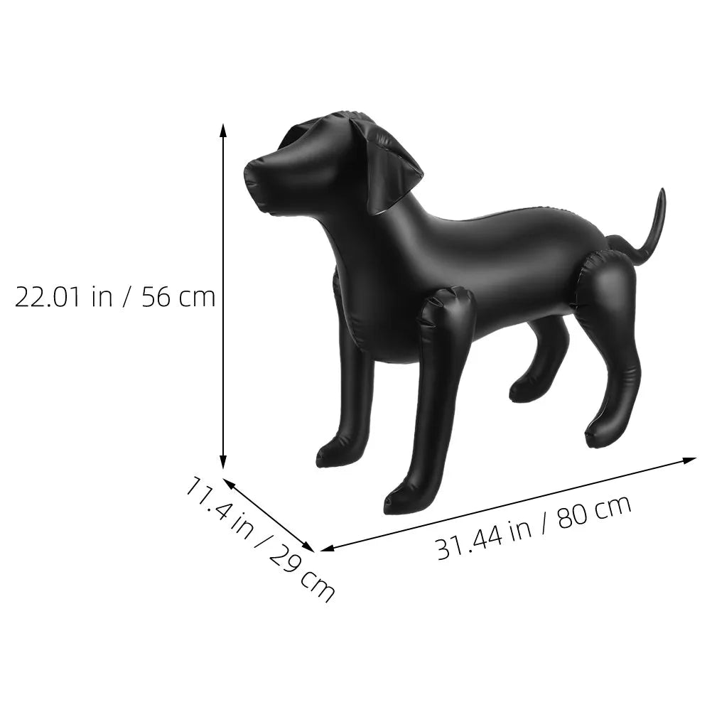 2Pcs Pet Clothing Display Dog Mannequins PVC Standing Dog Apparel Display for Shops Mannequins Standing Models