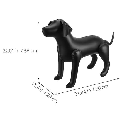 2Pcs Pet Clothing Display Dog Mannequins PVC Standing Dog Apparel Display for Shops Mannequins Standing Models