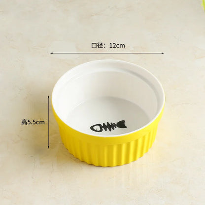 Wall-Mounted Ceramic Cat Dog Bowls Pet Cat Puppy Feeding Product Food Water Bowl For Cat Dog Pet Supplies