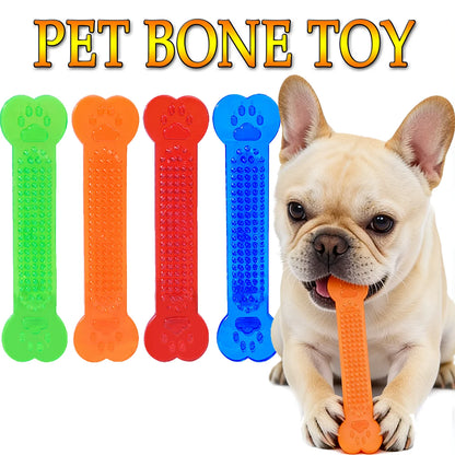 Pet Bone-shaped Chewing Toys Dogs Used For Teeth Cleaning Training Rubber Toothbrush Sticks