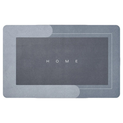 Absorbent Floor Mat Quick Drying Bathroom Mat Non-slip Floor Door Carpet Easy To Clean Home Oil-proof Kitchen Mat