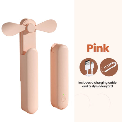 Portable Mini Fan Handheld Small Fan Extendable USB to Type C Charging Fan 2-in-1 Multi-Functional Mobile Phone Charging Fan