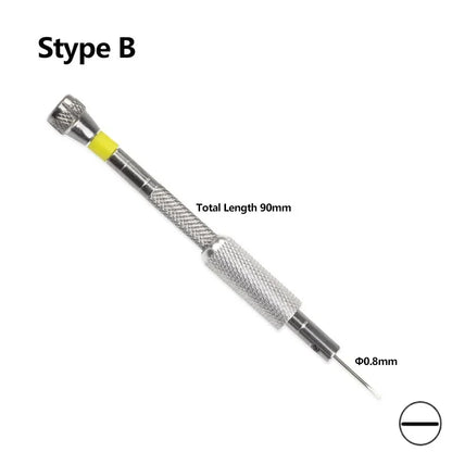 Small 0.8-1.6mm Steel Screwdriver For Watch Glasses Repairing Portable Hand Tools Band Removal With Mini Link Pins Watchmaker